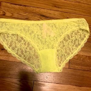 VS Yellow Lace Panties